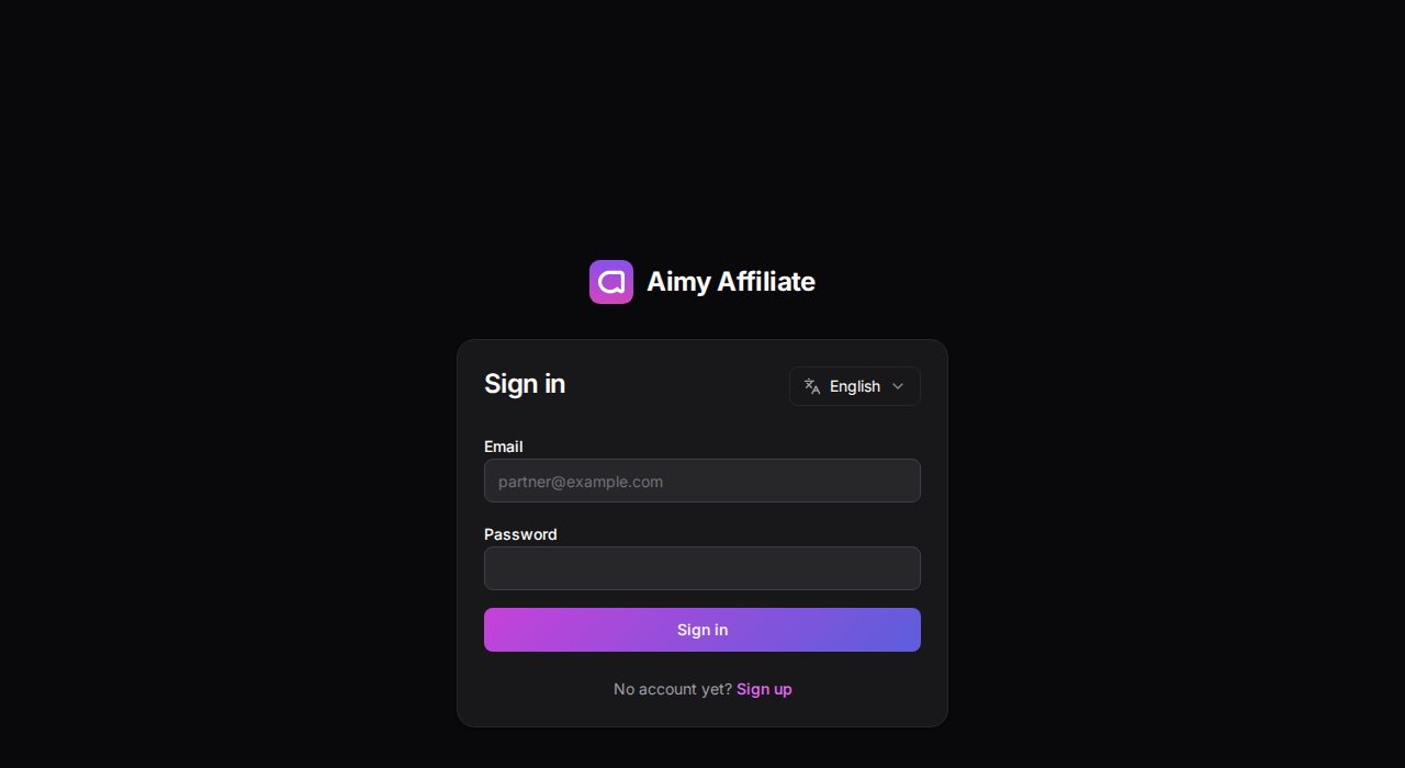 Скриншот aimy.chat: affiliate.aimy.chat